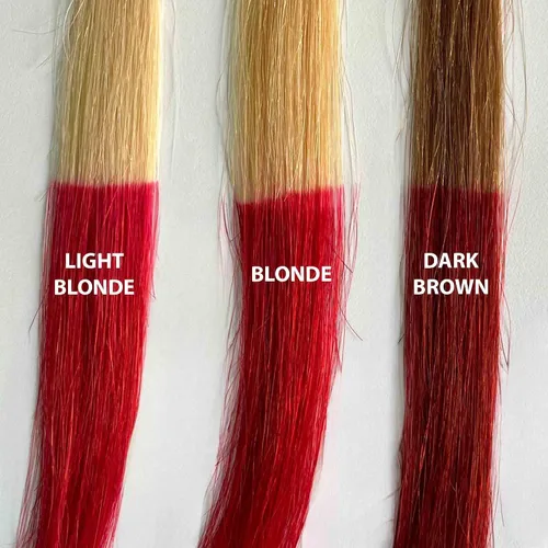 Vista 4 de IROIRO Color de cabello semipermanente natural prémium 100 rojo oscuro (4 onzas)