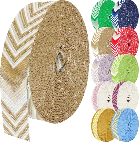 Vista 45 de 1.5 pulgadas Correa de nailon con patrón, correas de cinturón de nailon, correas para bolso, correas para mochila, cinturón de nailon