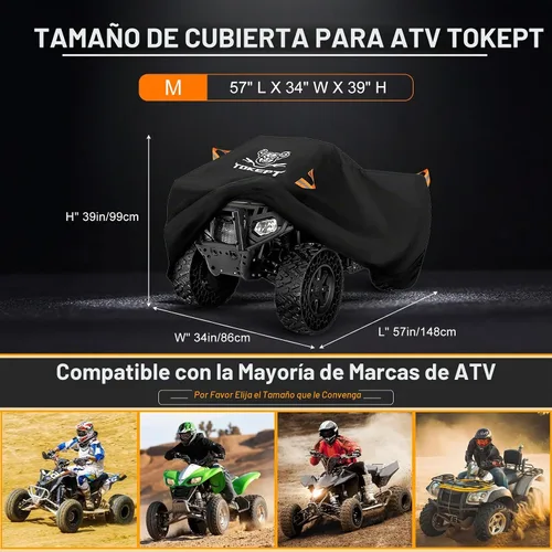 Vista 2 de Cubierta ATV impermeable resistente 4 ruedas cubierta Quad cubierta
