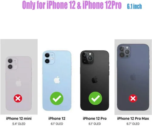Vista 2 de Funda para iPhone 12, para iPhone 12 Pro, funda protectora completa a prueba de golpes, delgada, suave, TPU transparente, para niñas, mujeres