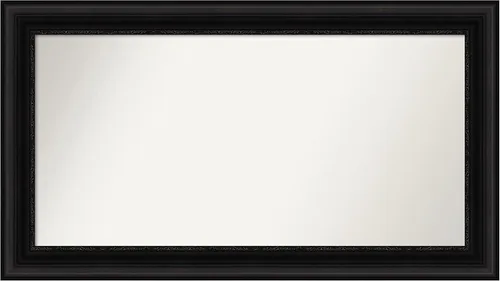 Vista 544 de Amanti Art Espejo personalizado, espejo de baño negro puente, espejo de pared o espejo de tocador de baño sobre el fregadero (26 x 26 pulgadas)