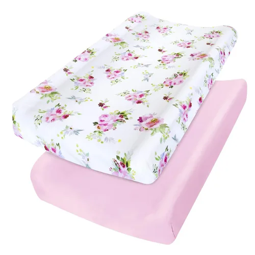 Vista 17 de Pack and Play Sheets - Juego de 2 sábanas para cuna, sábana bajera elástica para cuna, compatible con Graco Pack n Play, material suave y Dinosaurio