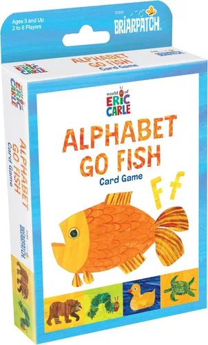 Vista 2 de Briarpatch, Juego de cartas Go Fish del mundo de Eric Carle con el abecedario, con la oruga muy hambrienta, aprendizaje preescolar para niños