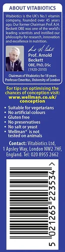 Vista 2 de VITABIOTICS WELLMAN CONCEPTION 30 TABLETS by VITABIOTIC