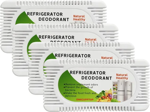 Vista 8 de Desodorizador para refrigerador (paquete de 6) - Eliminador de olores para refrigerador y congelador, carbón activado natural, combate los olores