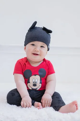 Vista 6 de Disney Minnie Mouse - Conjunto de 3 piezas para bebés y niñas Mix N' Match Body Pants Hat