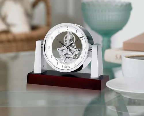Vista 3 de Bulova B7520 Reloj Largo, Acabado Caoba Oscuro