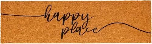 Vista 8 de Juvale Tapete floral de fibra de coco – 17 x 30 pulgadas, natural y moderno – Tapete de bienvenida al aire libre para puerta delantera y patio