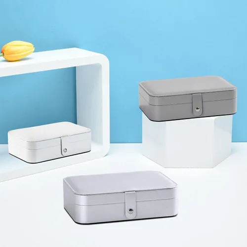 Vista 8 de Kendal Joyero de viaje, pequeño organizador de joyas portátil para mujer, organizador de aretes, cajas de almacenamiento de joyas portátiles
