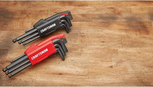 Vista 7 de CRAFTSMAN Juego de llaves hexagonales Allen con extremo de bola, SAE/MM, 20 piezas (CMHT26020)