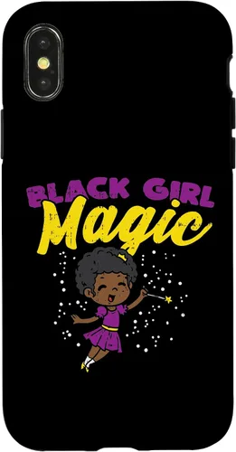 Vista 4 de Funda de regalo afroamericana para iPhone 14 Black Girl Magic Fairy Black Pride