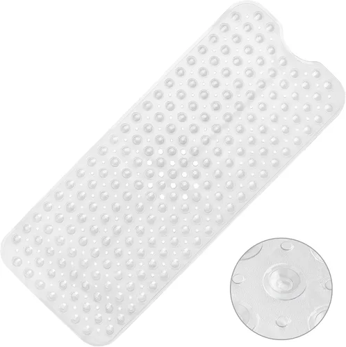 Vista 17 de Vannokor Tapetes para Bañera para Baño 27x14 Pulgadas, Tapete de Baño para Bañera se Siente Genial en Pies Cansados, Amigable Lavable a Máquina