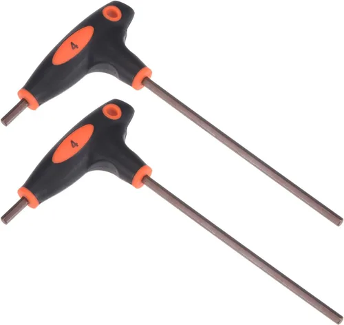 Vista 7 de uxcell Llave hexagonal de 0.079 in con mango en T de doble extremo, acero métrico S2 2 piezas