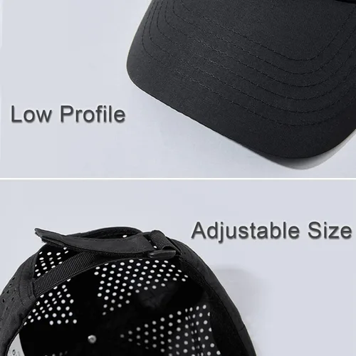 Vista 5 de LUCKYBUNNY Gorras de béisbol de secado rápido para mujer, malla transpirable, protección UV, gorra deportiva para pesca y correr