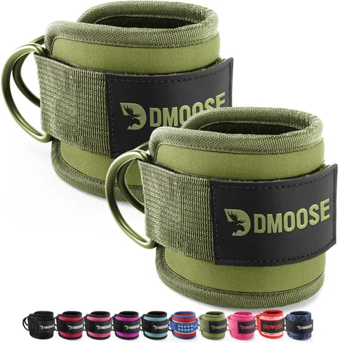 Vista 27 de DMoose Ankle Strap for Cable Machine - One Size Fit with Premium Padding, Workout Kickback Ankle Cuffs, Ankle Bands for Working Out, Booty Workouts