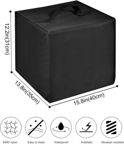 Vista 2 de Funda protectora para caja de seguridad, resistente al polvo, a la humedad y a los arañazos, de nailon para objetos de valor, compatible con caja
