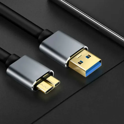 Vista 4 de Tianle Cable de disco duro, 0.5M/1.6ft 5Gbps USB 3.0 A a Micro USB B Lead Disco duro externo portátil compatible con WD, Seagate Expansion, Toshiba