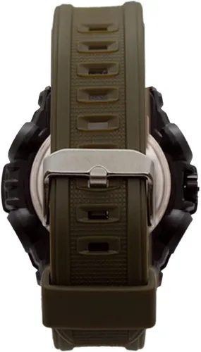 Vista 2 de Armitron Sport - Reloj con correa de resina de cronógrafo analógico digital para hombre 205461 Verde oscuro Cronógrafo