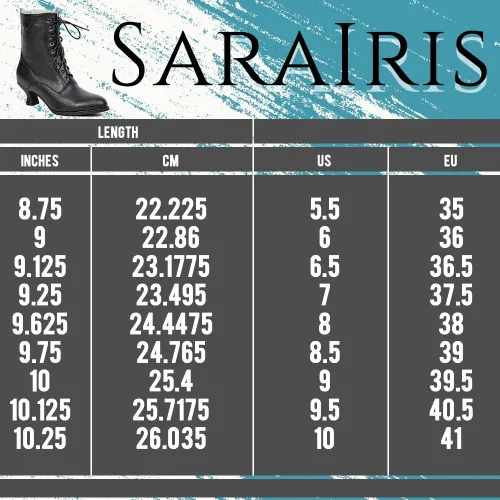 Vista 6 de SaraIris Womens Ankle Boots Mid Calf Boots Gothic Chunky Heel Lace Up Mesh Vintage Round Toe Knight Boots Witch Boots for Women