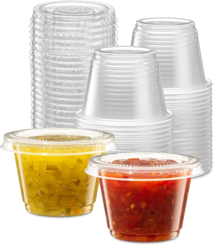 Vista 16 de Vasos de plástico sumergibles negros para porciones de 4 oz - 100