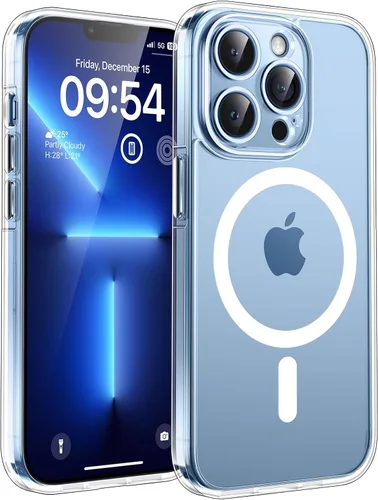 Vista 268 de TOCOL Funda para iPhone 11, compatible con Magsafe, protección completa de cámara, imanes integrados, protección contra caídas, funda translúcida