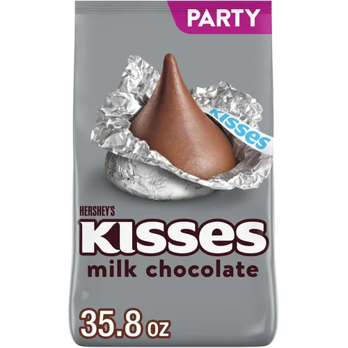 Vista 10 de HERSHEY'S KISSES - Paquete familiar de dulces de chocolate con leche, 15.9 onzas