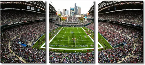 Vista 18 de TUMOVO MetLife Stadium - Decoración de pared de Nueva York, 3 piezas, lienzo, arte de pared para decoración del hogar, juegos de fútbol americano