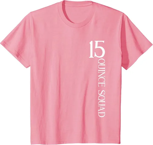 Vista 61 de Quince Squad Quinceanera 15th Birthday - Camiseta de quinceañera para niñas Asphalt Grey