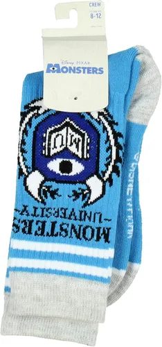 Vista 2 de Disney Monsters University Crest Symbol Crew Calcetines 1 par