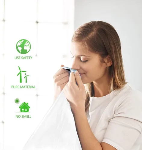 Vista 71 de Bolsas de basura de 7 galones, 100 unidades, bolsas de basura con cordón resistentes de Teivio, bolsas para papeleras de baño, bolsas de plástico