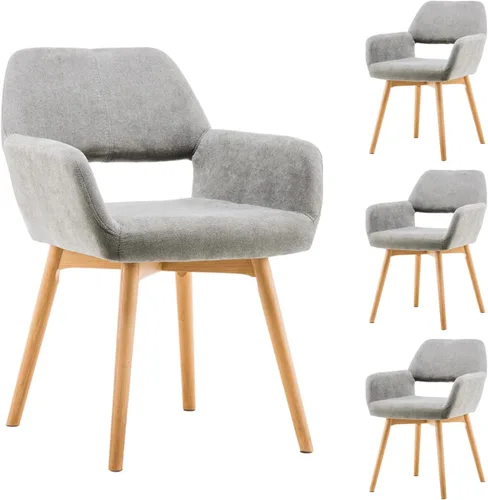 Vista 11 de Silla de Escritorio Sin Ruedas Silla de Acento Cómoda para Sala de Estar Comedor Dormitorio Silla de Tocador Silla de Maquillaje Oficina en Casa