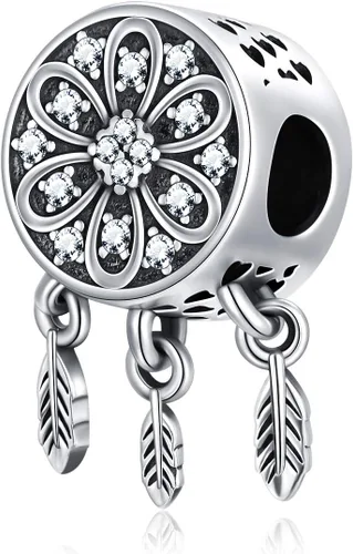 Vista 2 de LONAGO Abalorio de foto personalizado para pulsera de plata de ley personalizable, regalo para mujeres