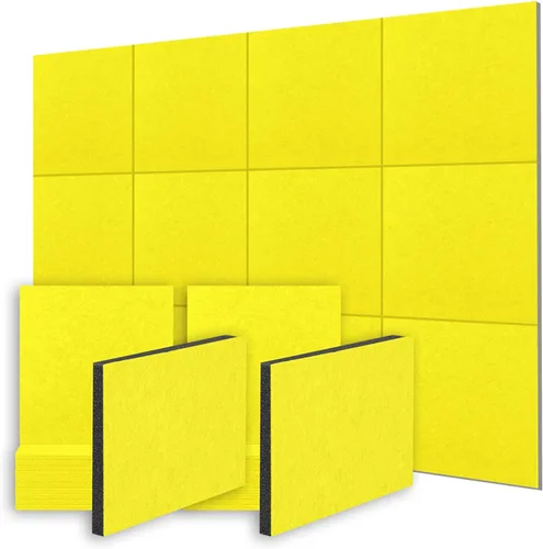 Vista 25 de AP1259 - Kit de 12 paneles de espuma autoadhesivos acústicos de alta calidad para estudio de grabación, cine en casa y oficina, tablero de espuma
