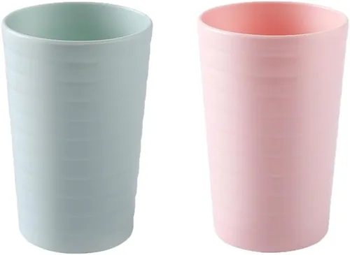 Vista 5 de Simple Toothbrush Cup Household Washing Cup Couple Toothbrush Cup Large Capacity Cup (300ml). (Black & White)