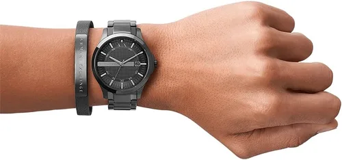 Vista 7 de AX ARMANI EXCHANGE - Reloj de cuarzo para hombre, de acero inoxidable, de vestir