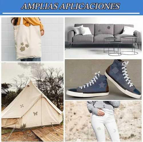Vista 6 de KING MOUNTAIN Parche de lona para planchar, 3 x 60 pulgadas, parche de reparación de tela 100% algodón impermeable, utilizado para varios sofás Beige