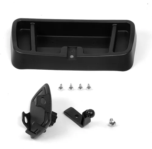 Vista 4 de Hoolcar Soporte de radio multifuncional Walkie Talkie para teléfono celular 1997-2006 Jeep Wrangler TJ accesorios, negro