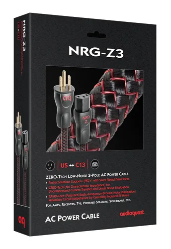 Vista 2 de AudioQuest NRG-Z3 Cable de Alimentación (3.3 ft, 1 x C13 > 1 x Enchufe de pared de 3 clavijas)