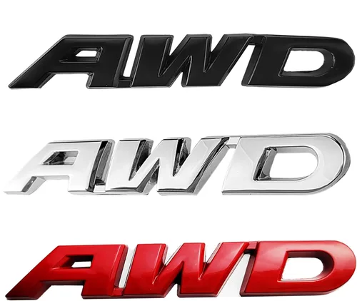 Vista 7 de OnlyYou.X AWD Emblema 3D Logo AWD calcomanía gruesa para camioneta universal y automóvil, 6 pulgadas de largo, 1 pieza de metal negro