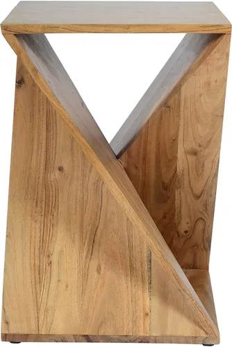 Vista 11 de Jofran Global Archive Jasper - Mesa de madera moderna, color ámbar
