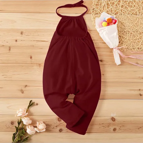 Vista 6 de Cbcbtwo Mameluco de verano para niñas con tirantes lindos con estampado floral bohemio de una pieza con bolsillos