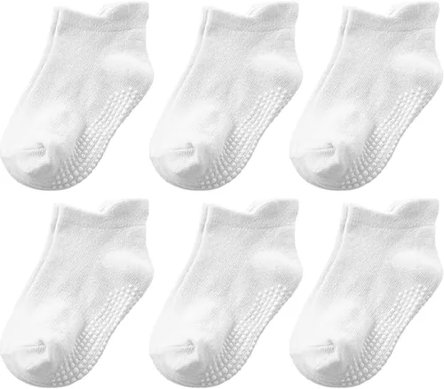 Vista 7 de Calcetines antideslizantes de algodón para bebés y niñas de 1 a 5 años