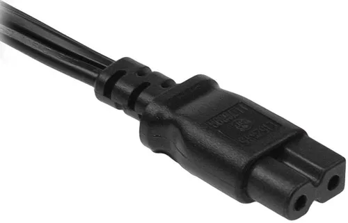 Vista 3 de RiteAV - Cable de alimentación polarizado de 2 ranuras y 18 AWG IEC320C7 a NEMA 1-15P de 6 pies
