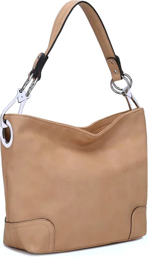 Vista 45 de MKF Collection Mia K - Bolso Hobo para mujer, de piel vegana, bolso de hombro holgado, bolso con asa superior
