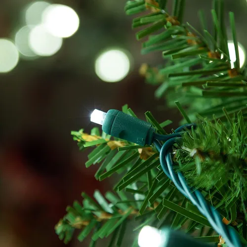 Vista 3 de HLO Lighting Luces de Navidad LED verde azulado de 0.197 in Mini luces LED de Navidad de gran angular para uso en interiores y exteriores 70