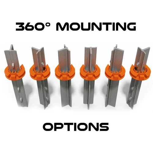 Vista 8 de T-360 Aislador eléctrico de poste en T para valla - Negro (25/pk)