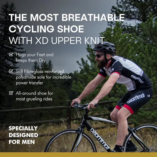 Vista 4 de Tommaso Strada Mens SPD & Peloton Shoes2 in 1 Cycling ShoesInstall Your Own Delta or SPD Cleats for Road Bikes, Indoor Cycles or Most Mens