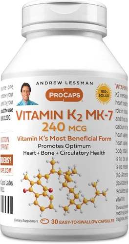 Vista 12 de Andrew Lessman ProCaps Vitamina K2 MK-7 120 mcg 30 cápsulas blandas