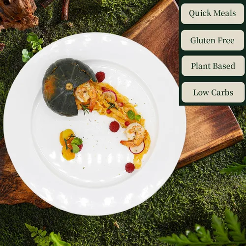 Vista 3 de YUHO Pasta orgánica Shirataki Konjac paquete de 8 en el interior, vegana, baja en calorías, sin gluten, sin grasa, sin gluto, sin carbohidratos