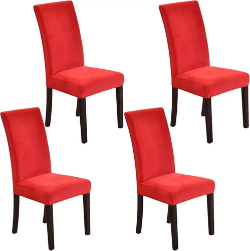 Vista 13 de Lifup Fundas de terciopelo para sillas de comedor, fundas elásticas y suaves para silla Parson lavable, protector de silla para el hogar, hotel